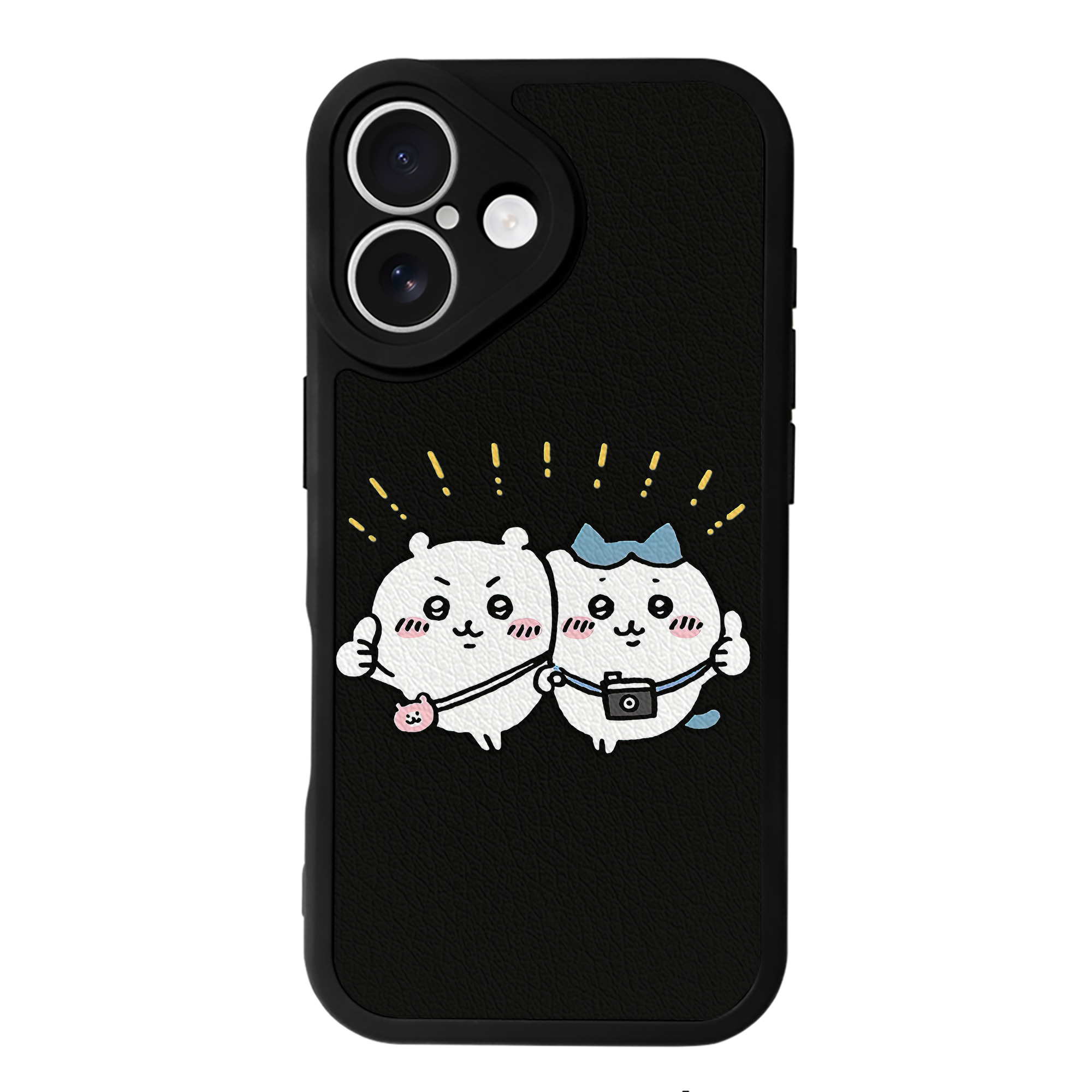 （画像用） ちいかわ ちいかわ Chii-kawa chiikawa 【iPhone 16シリーズ対応】シリコンスマホケース（レザー調） 材質：シリコン